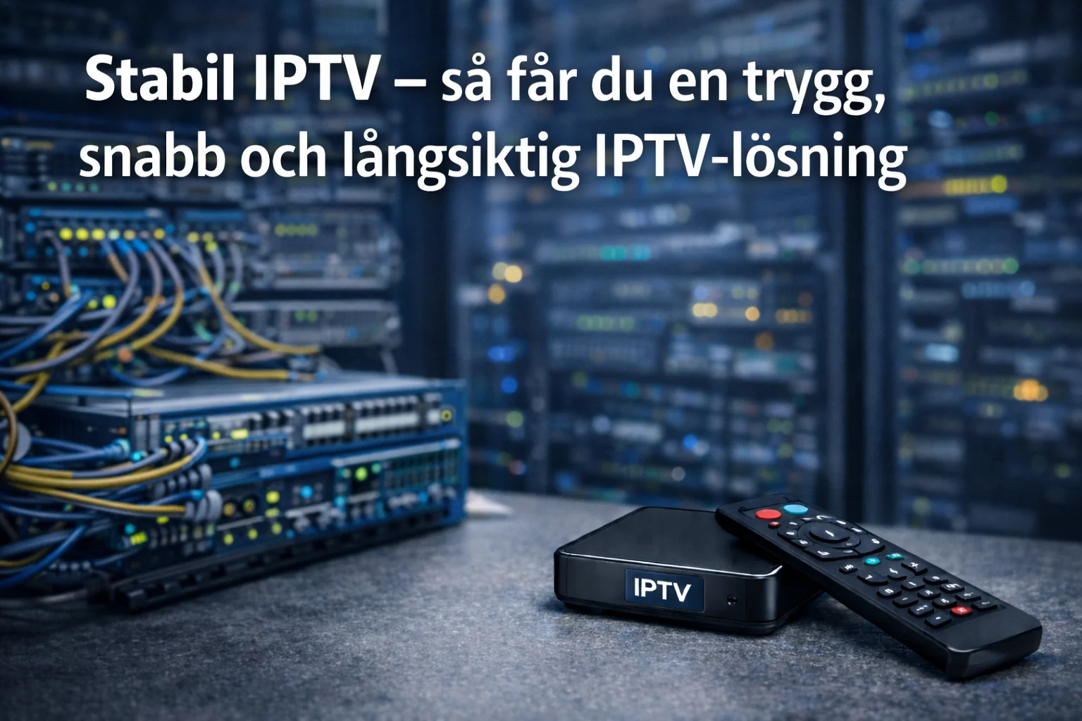Stabil IPTV – Så Får Du en Trygg, Snabb och Långsiktig IPTV-lösning