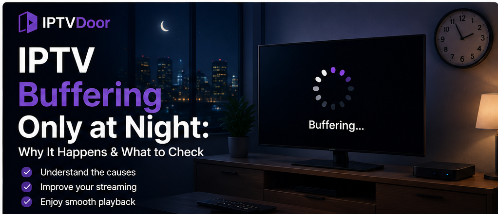 IPTV Buffering Only at Night: Why It Happens in 2026